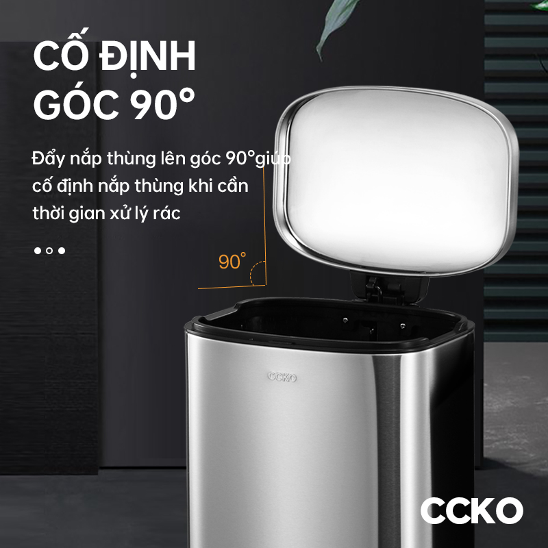 Thùng rác inox có nắp
